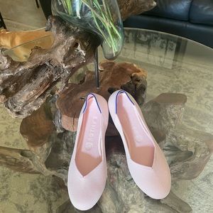Rothy’s The Flat pale pink ballet flats; 9